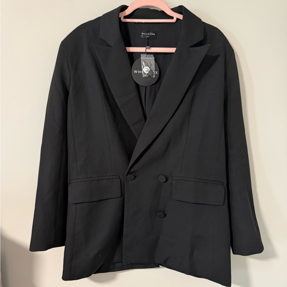 White Fox Black Blazer